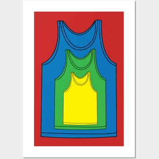Tanktop with a tanktop on a tanktop Posters and Art